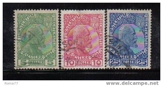 214a - LIECHTENSTEIN : Serie N. 1/3  Usata - Used Stamps