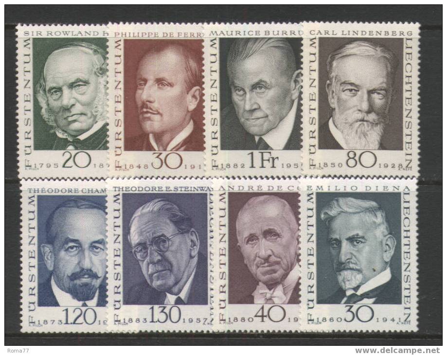 254 - LIECHTENSTEIN : Pionieri Della Filatelia , 3 Serie Diverse  *** - Neufs