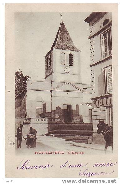 Dép 17 -  D395 - Montendre - L'Eglise -  Bon état - - Montendre