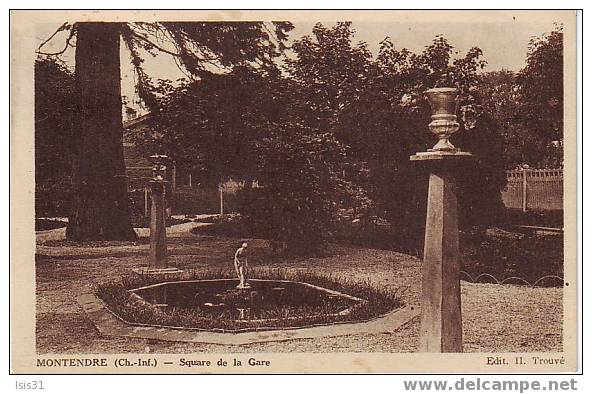 Dép 17 - D399 - Montendre - Square De La Gare -  Bon état - - Montendre