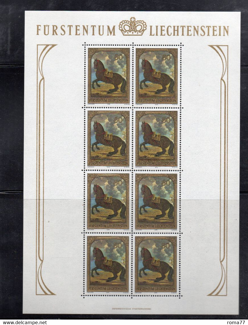 272 - LIECHTENSTEIN 1978 : Quadri , Minifogli Dei N. 658/660  *** (3MCL) - Blocks & Kleinbögen