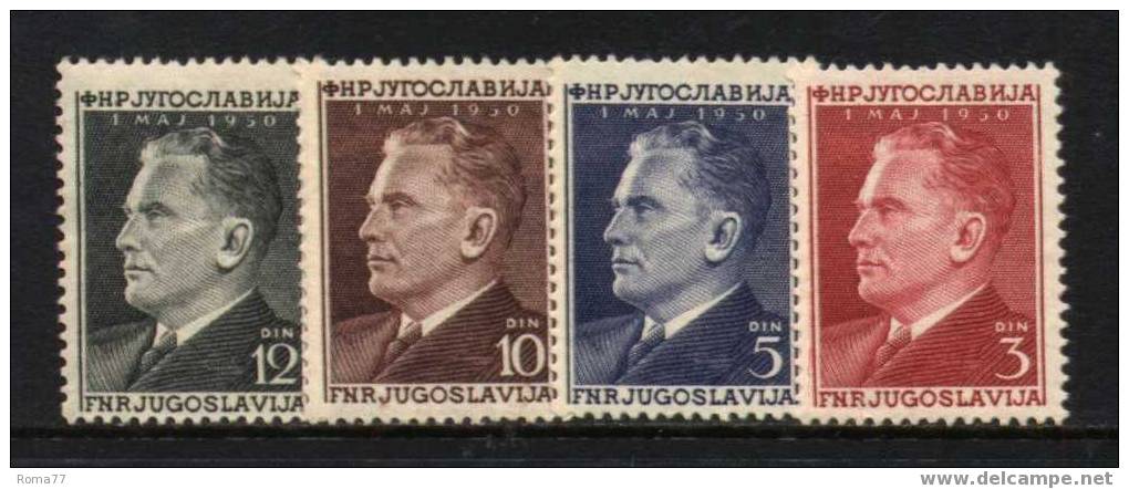 ES300 - YUGOSLAVIA , Serie  N. 544/547  *** - Unused Stamps