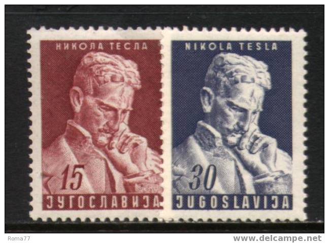 ES313 - YUGOSLAVIA1953 , Serie  N. 625/626  *** - Ongebruikt