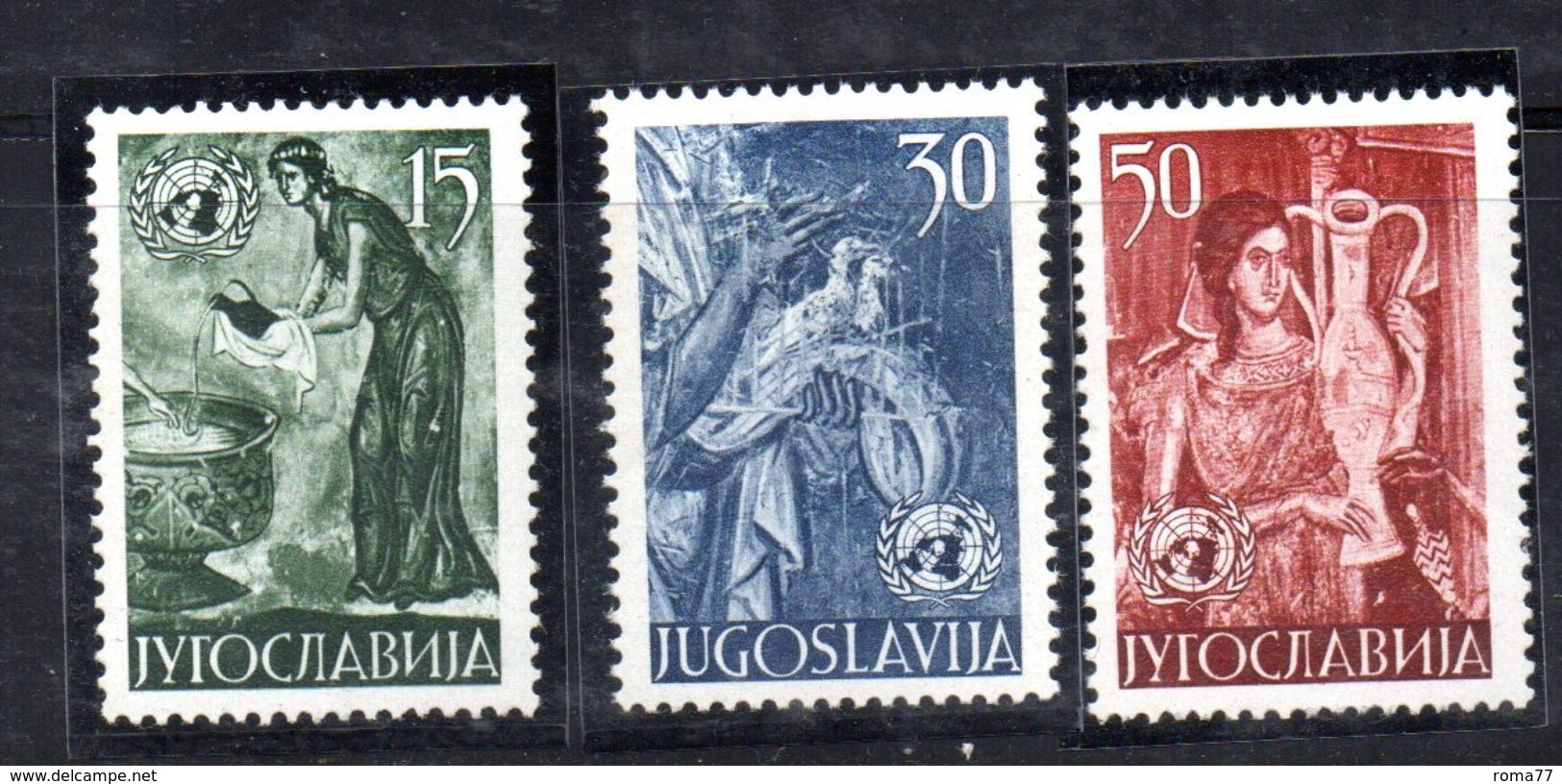 ES316 - YUGOSLAVIA1953 , Serie  N. 627/629  *** - Nuovi