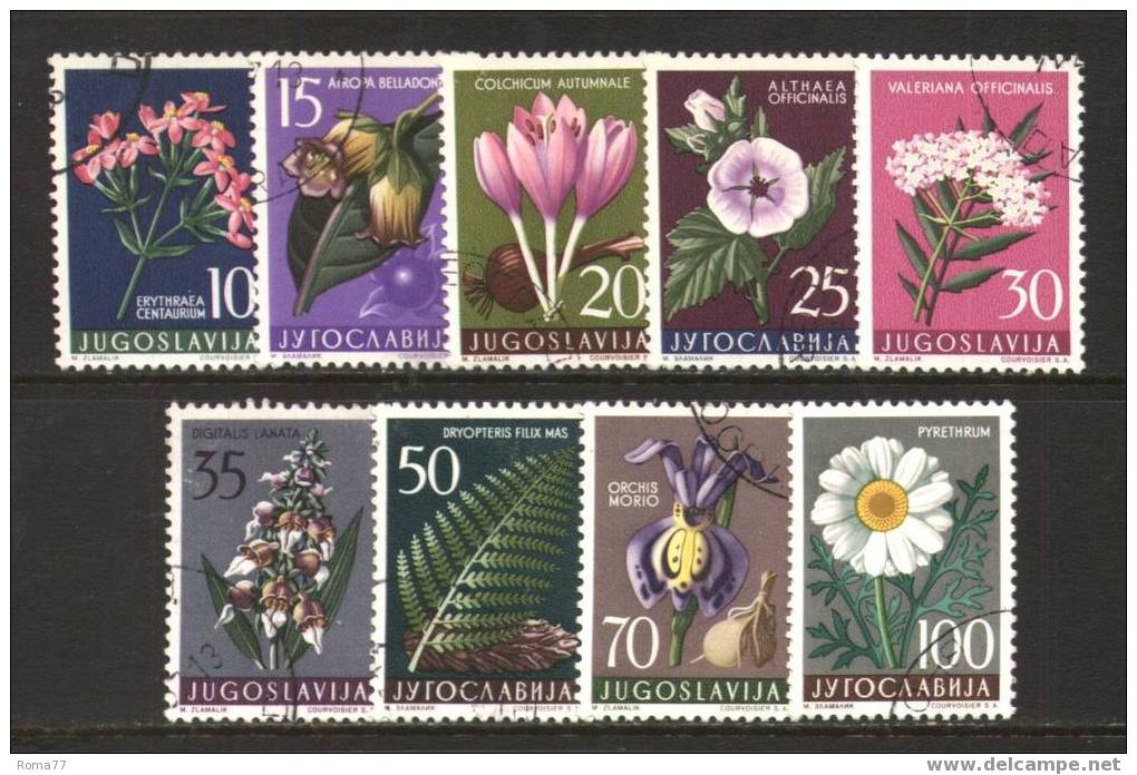 ES330 - YUGOSLAVIA 1957, Serie  N. 714/722  Usata - Used Stamps