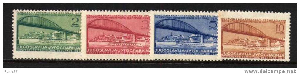 ES354 - YUGOSLAVIA1948 , Serie  N. 494/497  *** - Nuovi
