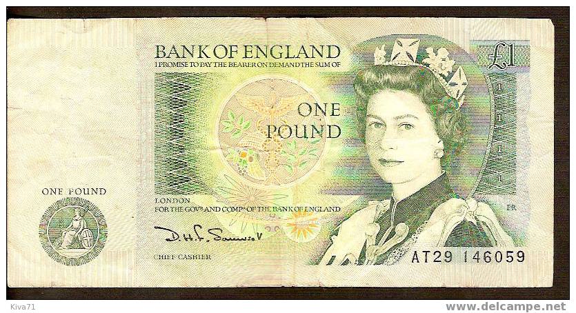 1 Pound   "ANGLETERRE"  1982-84       Bc. 00 - 1 Pound