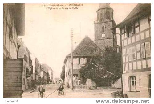 DANNEMARIE L'EGLISE ET LA ROUTE DE DELLE - Dannemarie