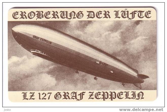 ZEPPELIN  ( Germany Rare Card ) - Zeppelinmarke - Aviation - Plane - Avion - Balloon - Ballon - Only 3.000 Ex - Aviones