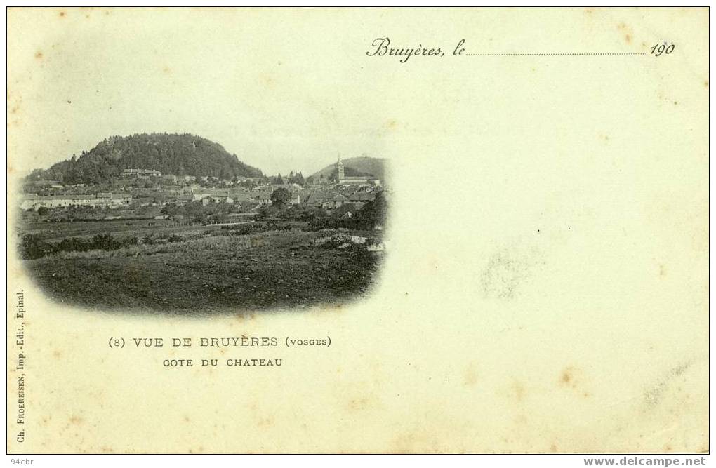 Cpa (88) De BRUYERES - Cote Du Chateau - Bulgneville