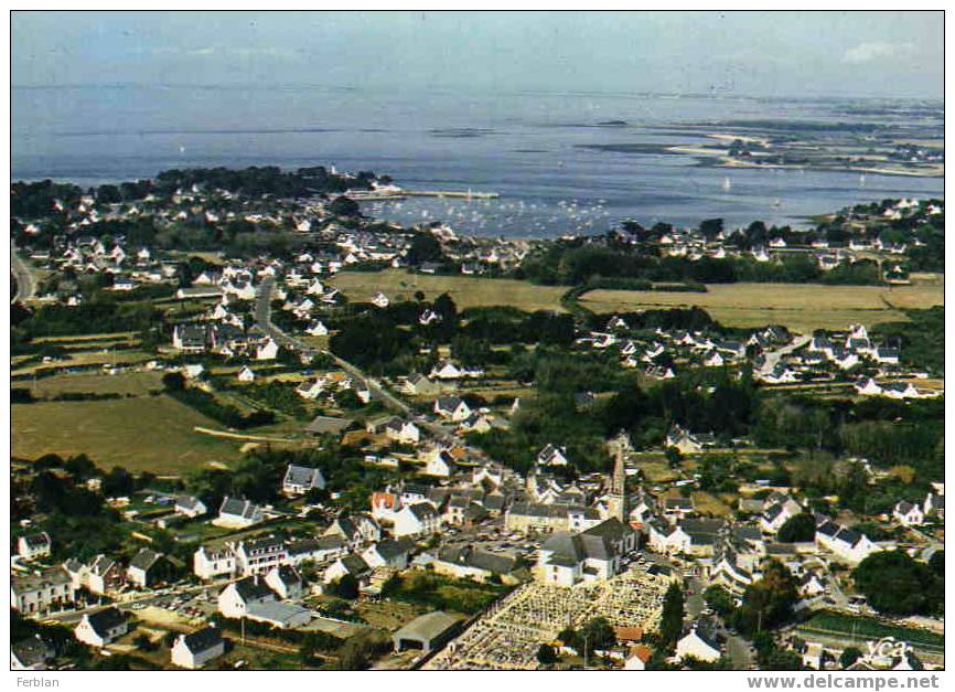 56.ARZON. Vue Générale Aérienne Sur Le Bourg. - Andere & Zonder Classificatie