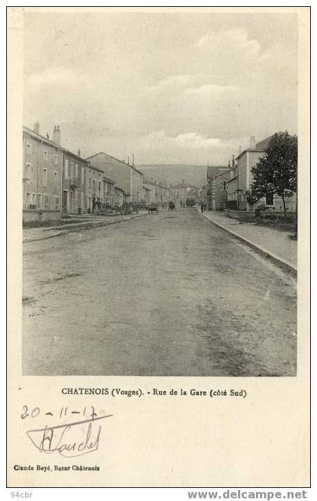 Cpa (88) De CHATENOIS - Rue De La Gare - Chatenois