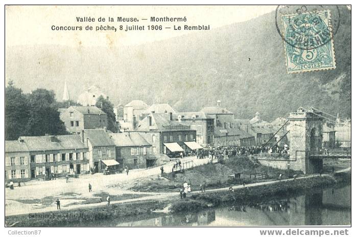 08 - ARDENNES - MONTHERME - CONCOURS De PECHE En 1906 - PECHEUR - Montherme