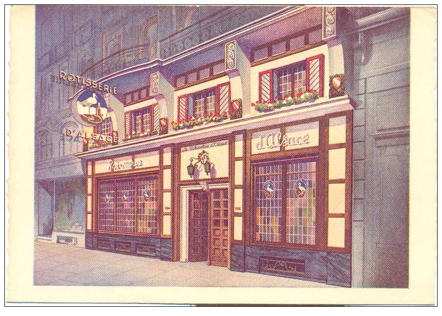 Rôtisserie D´Alsace, Restaurant, Eethuis, Ed. Guy Onkelinx, Bruxelles - Cafés, Hôtels, Restaurants