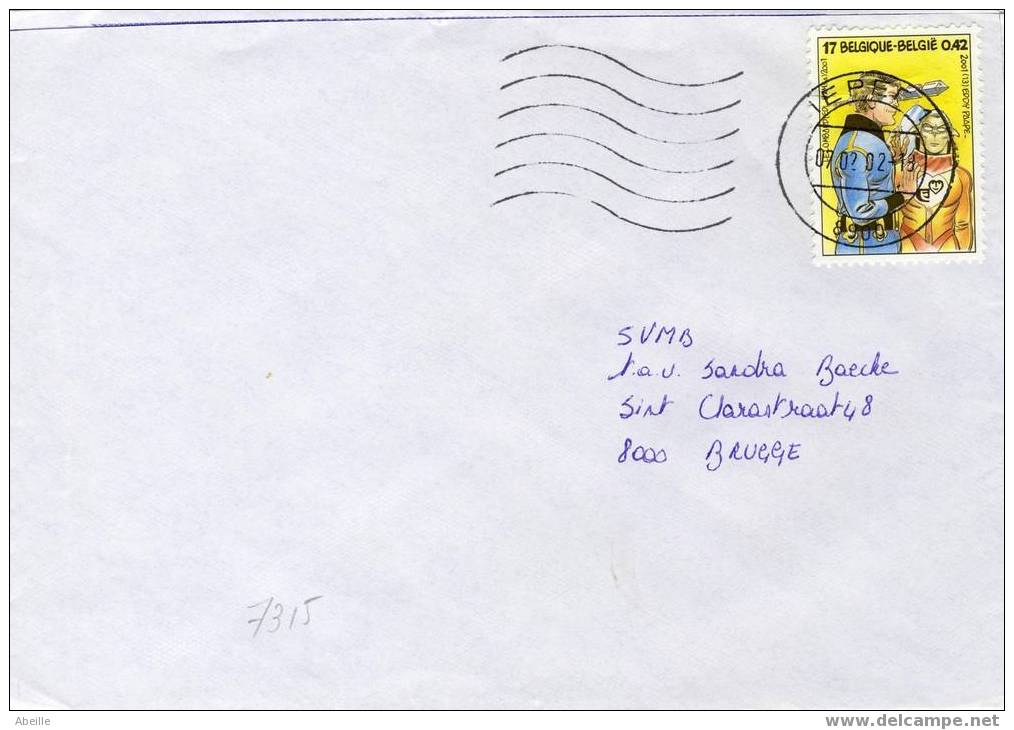 7314  LETTRE  BELGE - Stripsverhalen