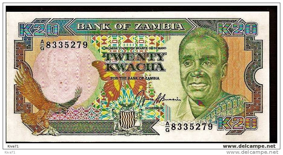 20 Kwacha     "ZAMBIE "       UNC     Ble 94 - Sambia