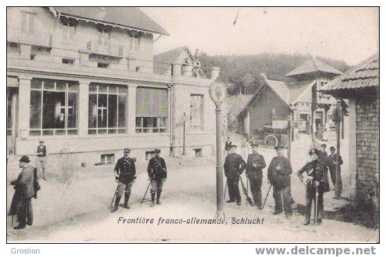 FRONTIERE FRANCO ALLEMANDE SCHLUCHT (ANIMATION) - Douane