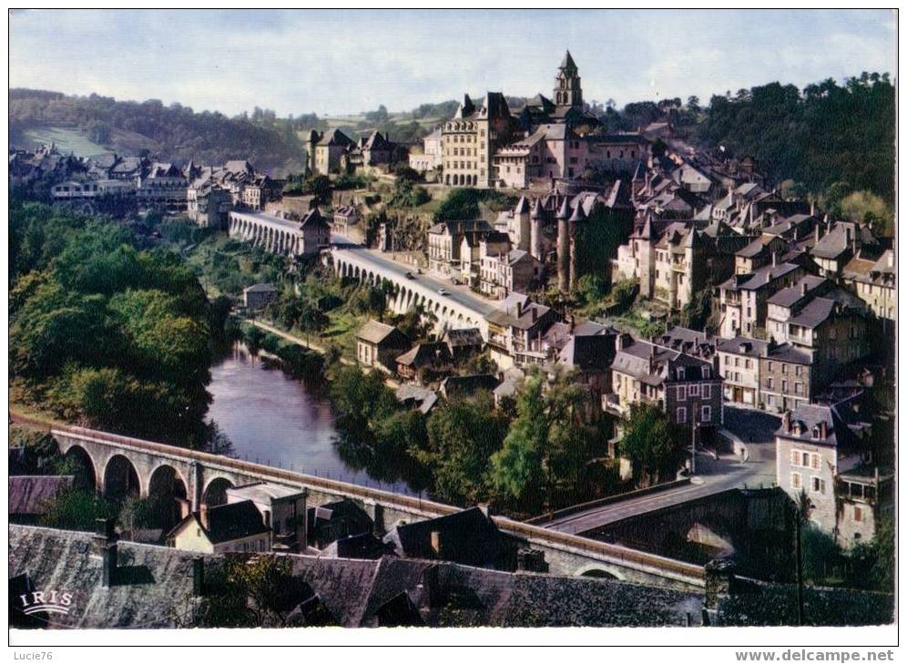 UZERCHE    - Vue Générale  De La Cité Bâtie Sur Un Promontoire De La Vézère - N° 3 - Uzerche