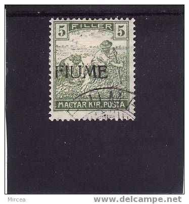 M2020 - Fiume Yv.no.6 Oblitere - Fiume