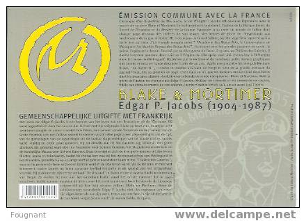 Belgique :2004:N°3283 CS:Blake Et Mortimer. Sur Carte Souvenir. - Stripsverhalen