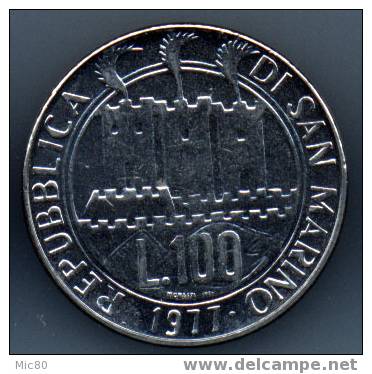 Saint-Marin 100 Lires 1977 Spl/fdc - San Marino