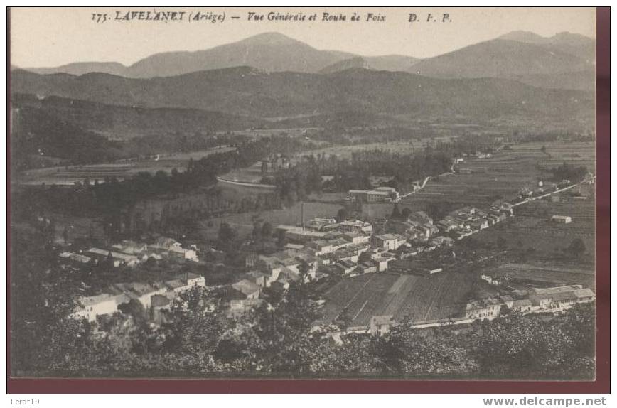 09..ARIEGE....LAVELANET...VUE GENERALE ET ROUTE DE FOIX.....NON. ECRITE....‹(•¿•)› - Lezat Sur Leze