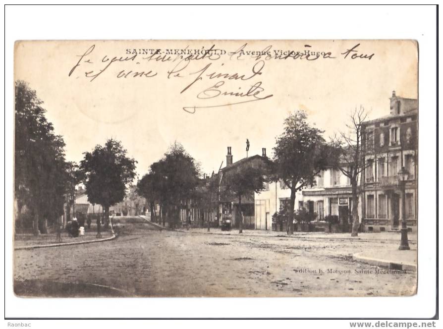 CPA---51----SAINTE-MENEHOULD------AVENUE VICTOR HUGO - Sainte-Menehould