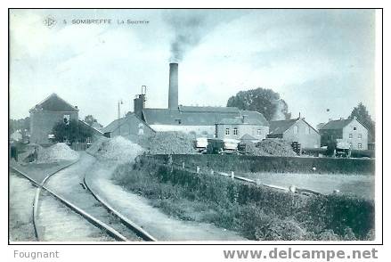 Belgique:SOMBREFFE(Namur.   )  :La SUCRERIE.1903.Carte Bleue. - Industrie