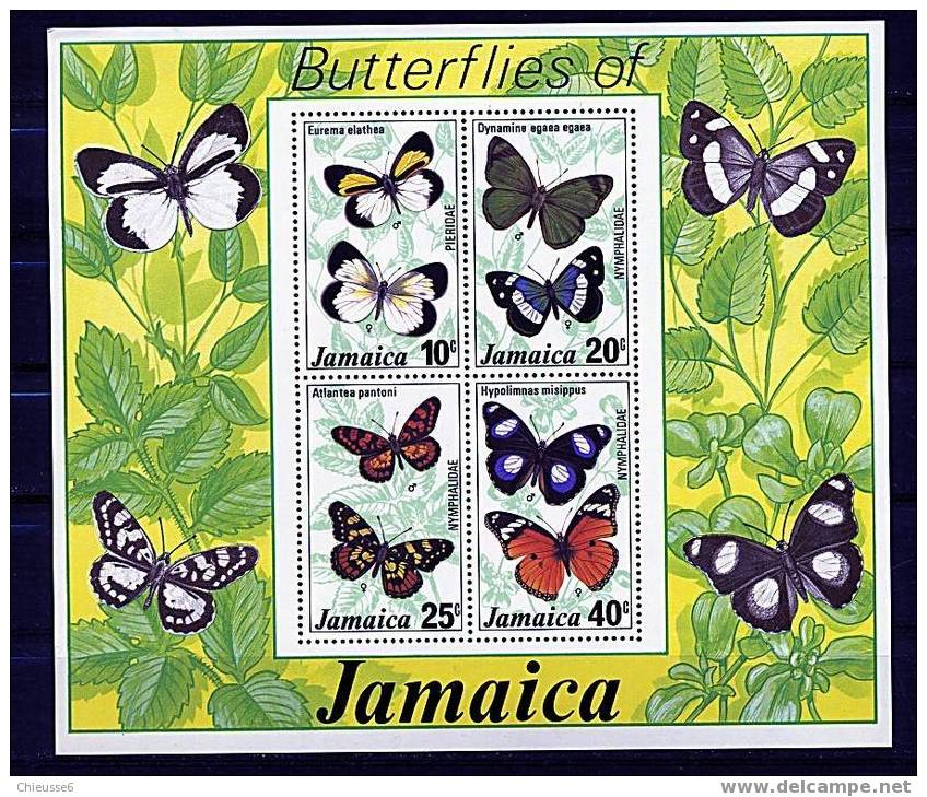 Jamaïque ** Bloc N° 10 - Papillons De La Jamaïque - Jamaique (1962-...)