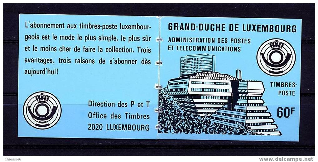 Luxembourg ** Carnet N° C1106 - Cent. De La Naissance De R. Schuman - Carnets