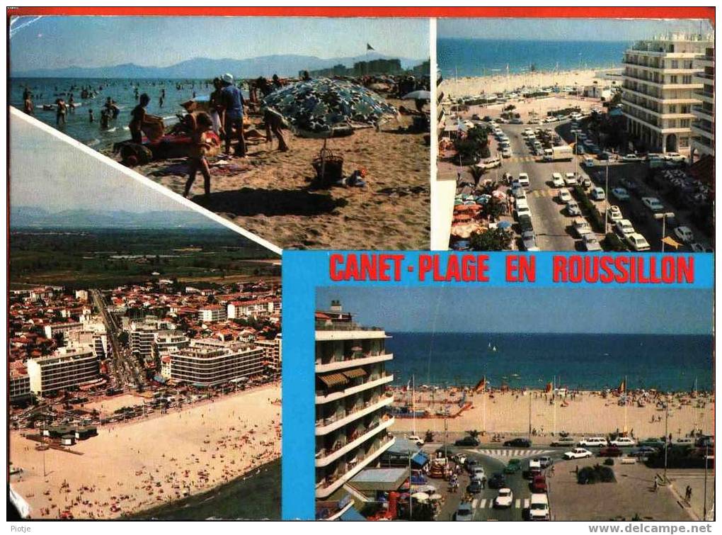 * Canet Plage En Roussillon (Pyrénées Orientales) * La Plage, Beach, Strand, Digue, La Mer, Sea, Souvenir De, Enfants - Canet Plage