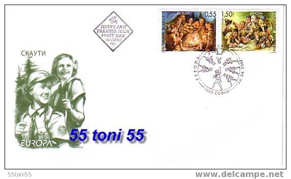 2007, Europe  CEPT 100 Years Scouting   2v – FDC    Bulgaria / Bulgarie - 2007