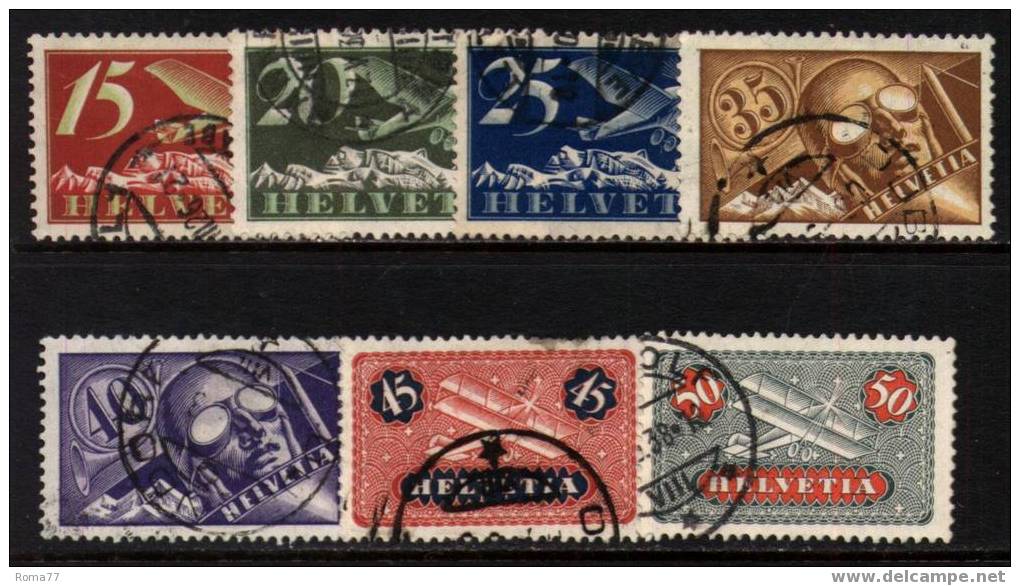 ES485bis - SVIZZERA : Posta Aerea N. 3/9 . - Usati