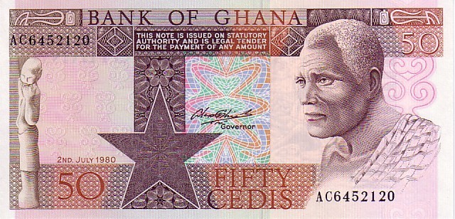 GHANA    50 Cedis   Daté Du 02-07-1980    Pick 22b    ***** QUALITE  XF ***** - Ghana
