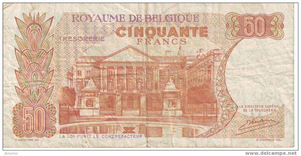 Belgique Belgium 50 Francs 16 Mai 1966 Trésorie P139 - 50 Franchi