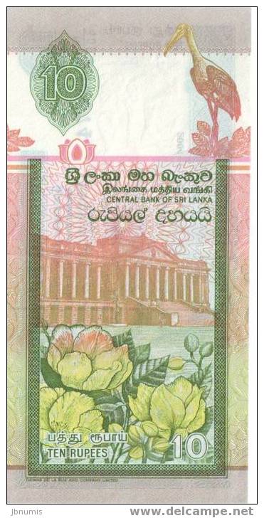 Sri Lanka 10 Rupees 1 Juillet 2004 UNC P115 - Sri Lanka