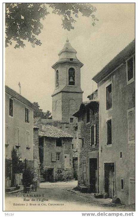 Cpa (84) CAMARET - Rue De  L Eglise - Camaret Sur Aigues