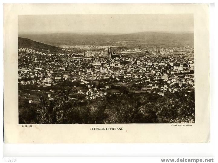 - CLERMONT-FERRAND .REPRO DE PHOTO VERS 1935 - Sonstige & Ohne Zuordnung