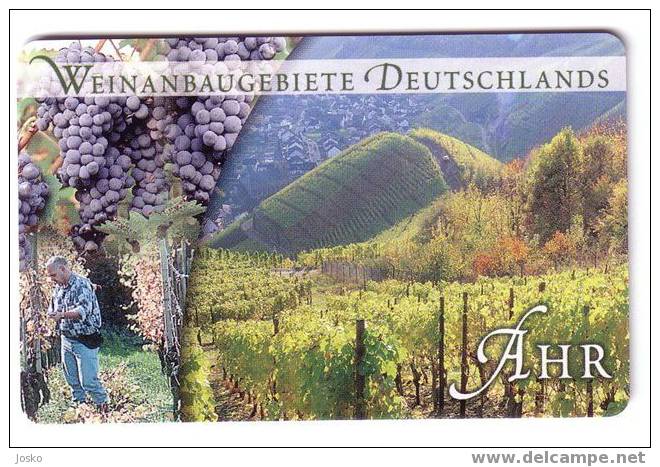 WINE ( Germany Rare Card ) - Vin - Wein - Vino * - Grape - Grapes - De Raisin - Wineyards - AHR - Lebensmittel