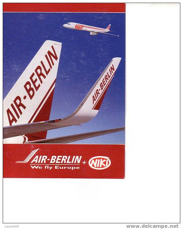 1 X Air Berlin Advertising Postcard- 1 Carte De La Compagnie Aerrienne Air Berlin - 1946-....: Moderne