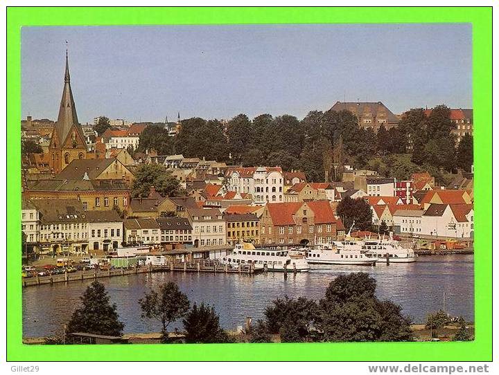 FORDESTADT FLENSBURG - BLICK ZUR FORDEBRUCKE - HERST.u.VERLAG SCHONING & CO - - Flensburg