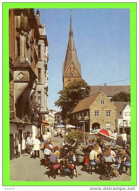 FORDESTADT FLENSBURG - GROBE STRABE MIT BLICK ZUR KIRCHE ST. MARIEN - - Flensburg