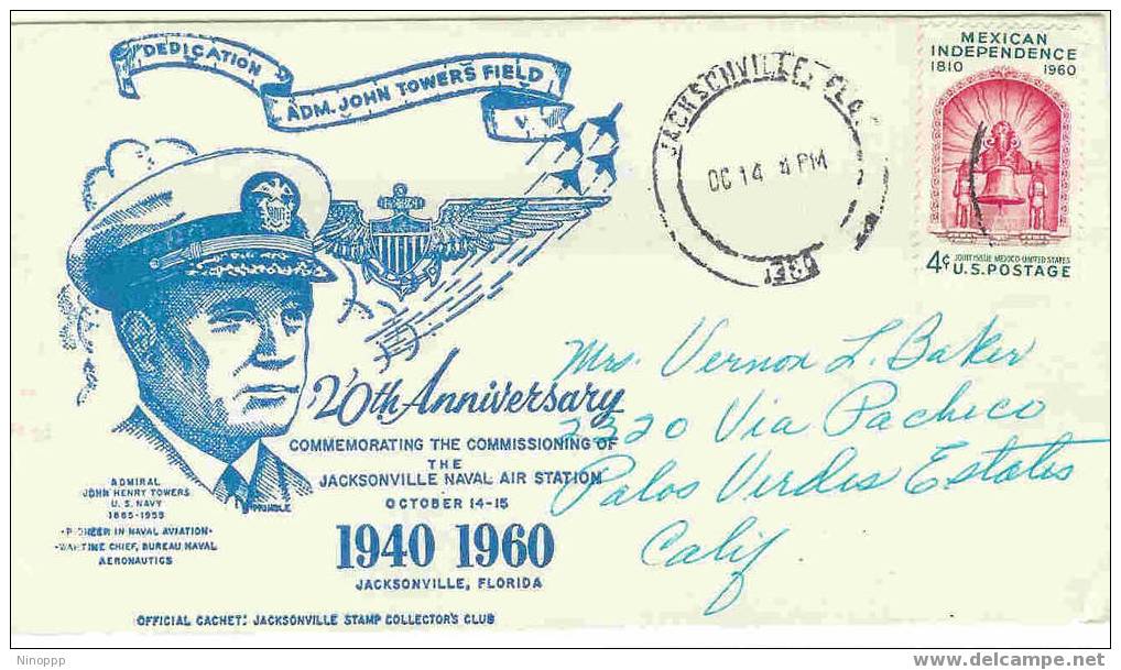 USA-1960 Jackson Naval Air Station Cover - Sobres De Eventos