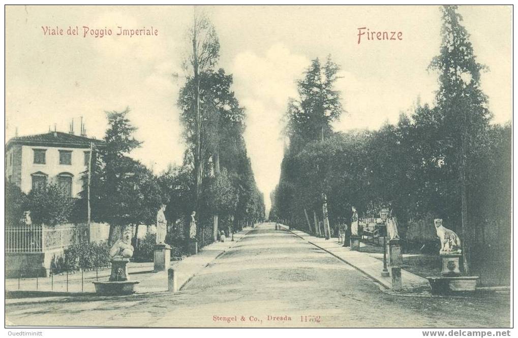 Italia.Firenze.Viale Del Poggio Imperiale.Belle Précurseur.1900. - Firenze (Florence)