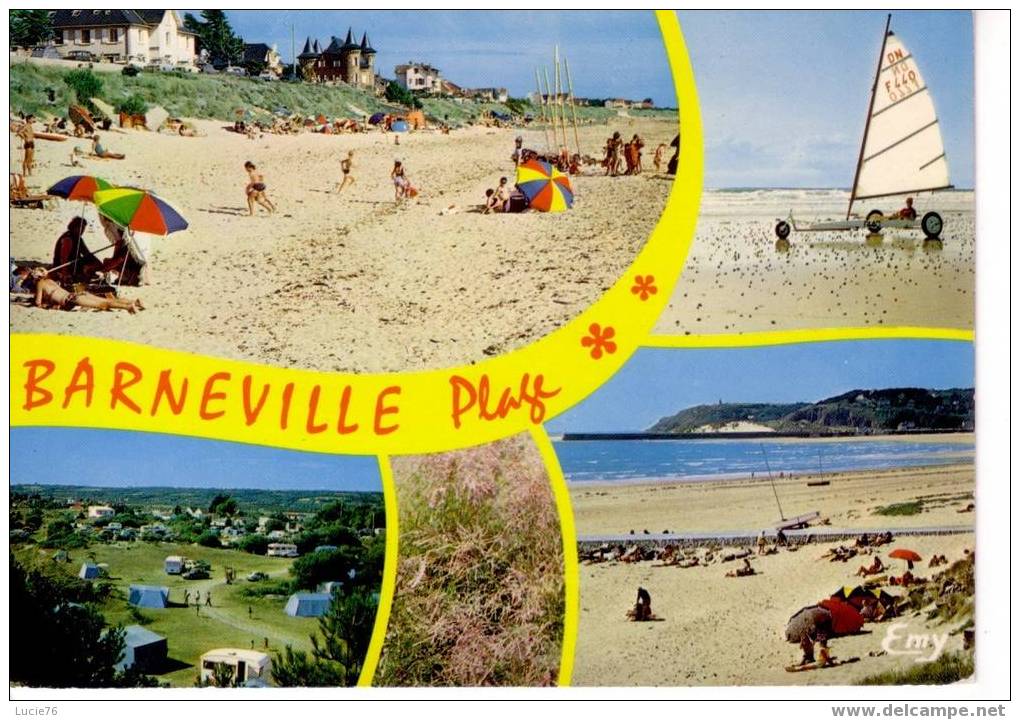 BARNEVILLE  - 5 Vues - La Plage -  Le Camping Des  BOSQUETS  - N° 11511 - Barneville