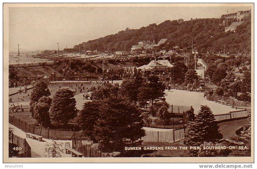 Sunken Gardens From The Pier, Southend-on-sea - Southend, Westcliff & Leigh