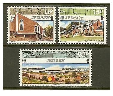 JERSEY 1987 MNH Stamp(s) Architecture 405-407 #4296 - 1987