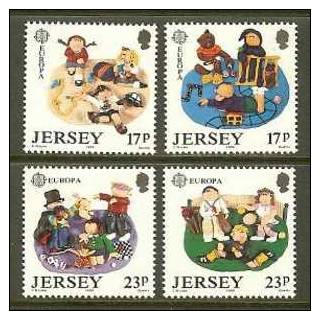 JERSEY 1989 MNH Stamp(s) Children Games 476-479 #4303 - 1989