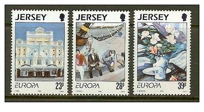 JERSEY 1993 MNH Stamp(s) Modern Art 612-614 #4323 - 1993