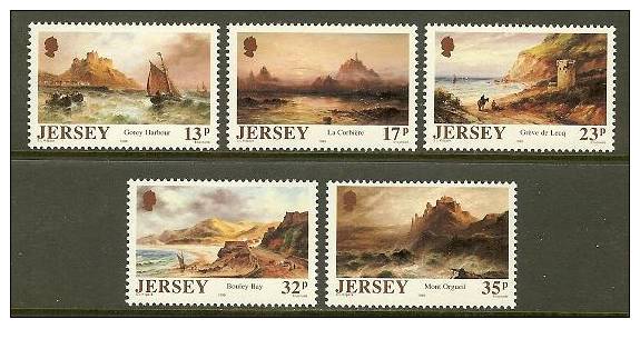 JERSEY 1989 MNH Stamp(s) Paintings 496-500 #4306 - Other & Unclassified